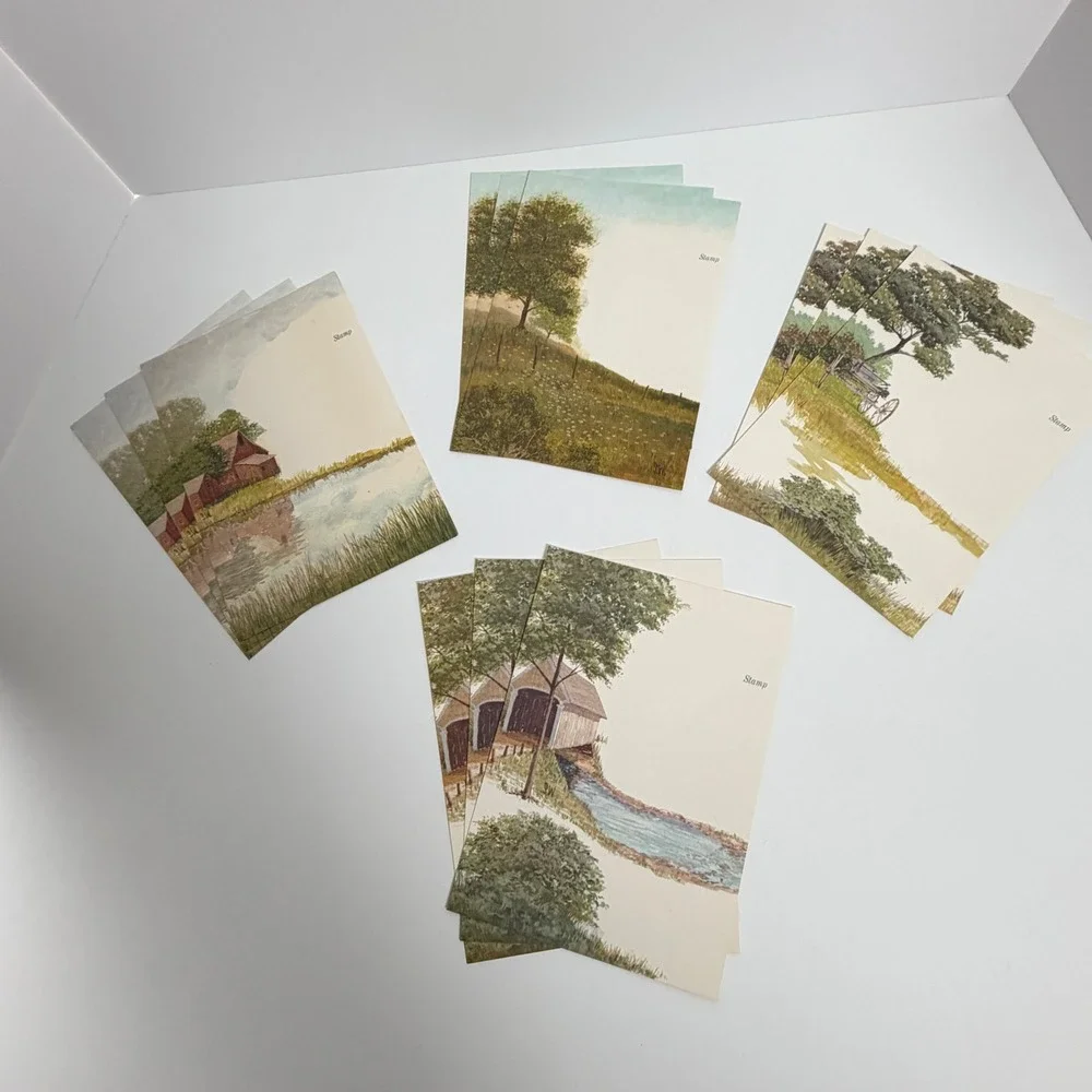 Lot of 12 S.W. Landscape Art Postcards Rustic Country Scenic Unused